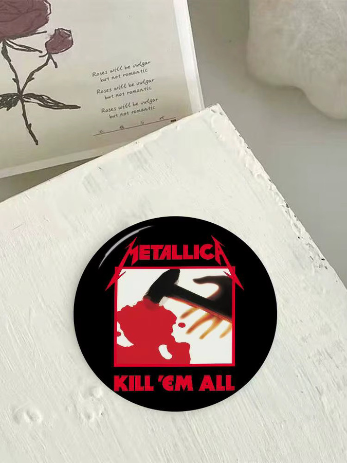 kayou Anstecknadel Metall, Logo M-Metallica Band Cartoon, Unisex - Bild 6