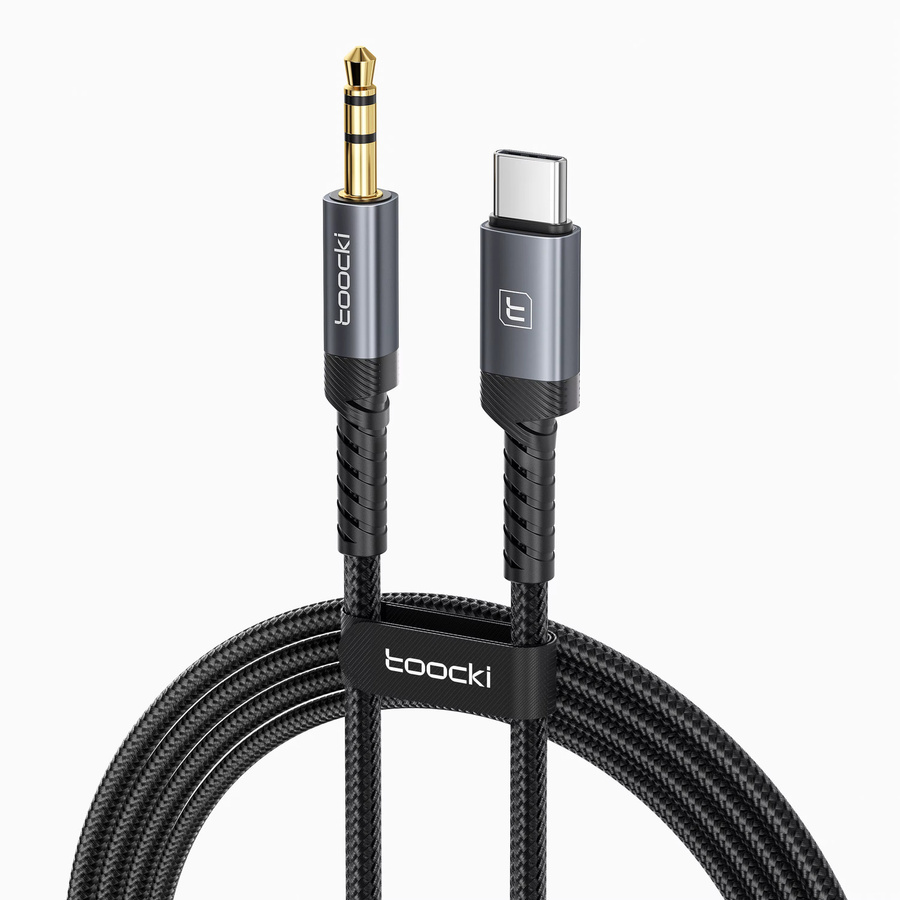 Toocki Audio-Adapterkabel USB-C auf 3,5-mm-Klinkenstecker in Schwarz - Bild 6