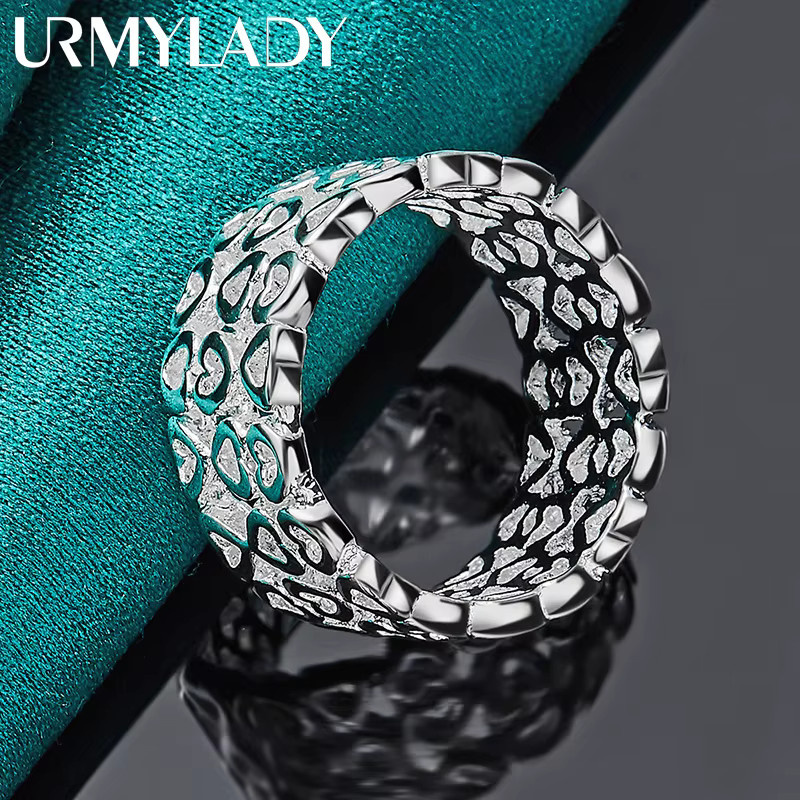 URMYLADY Ring 925 Silber, Hohlherz, Damen - Bild 3