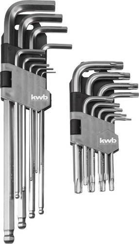 Kwb Sechskantschlüssel-Set aus Chrome Vanadium, 8-teilig, Silber - Bild 1