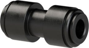 Riegler Gerader Verbinder aus POM in Schwarz für Schlauch-Außendurchmesser 5 mm - Bild 1