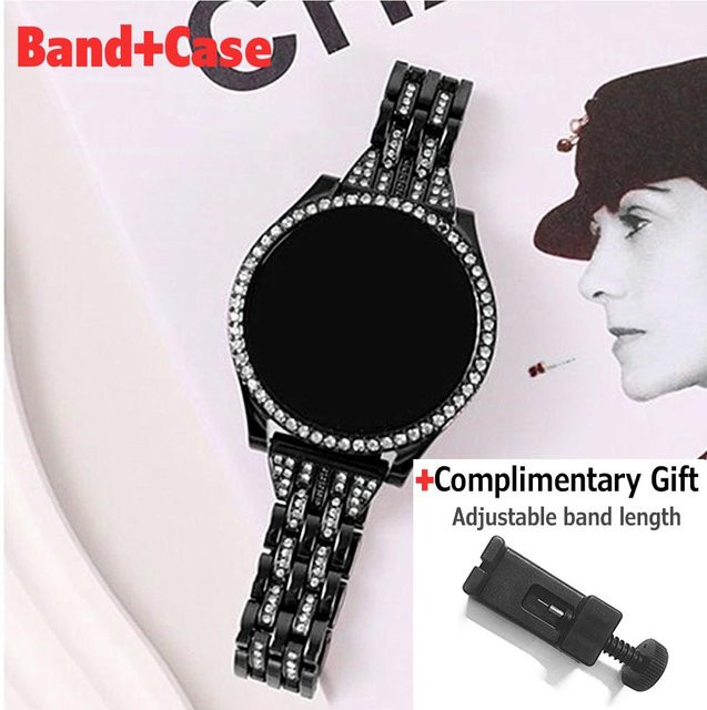 LUJING-Treasure Bag Armband Edelstahl, Diamant, Kristall, Schwarz, Unisex - Bild 1
