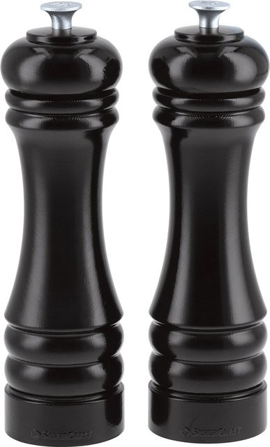SILVERCREST Salz- und Pfeffermühlen-Set in Schwarz aus Holz und Kunststoff - Bild 1