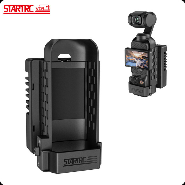 DJI Ice Core Cooler Radiator für DJI Pocket 4 und DJI Pocket 3, schwarzer intelligenter Lüfter mit 3 Geschwindigkeiten und verstellbarem Kühlkörper - Bild 1