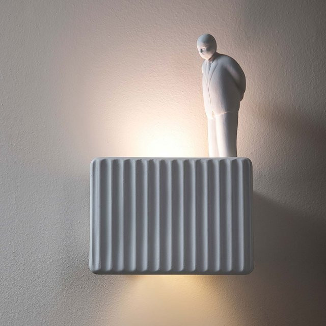 Karman Umarell LED-Wandleuchte in Weiß Matt mit warmweißem Licht (3000K) - Bild 1