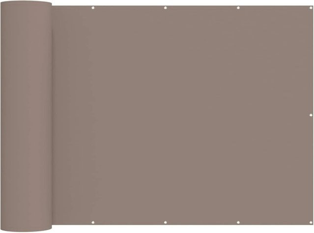 vidaXL Balkon Sichtschutz aus Polyester mit PU-Beschichtung in Beige, B: 700 cm, H: 150 cm - Bild 1