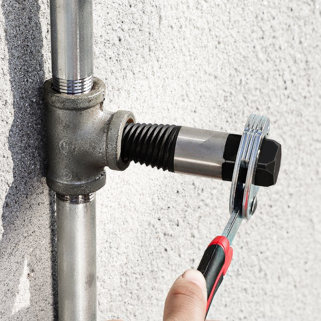 NIUXIANG Doppel Kopf Schrauben Extractor Set in Silber zur Reparatur von beschädigten Wasserrohren, gebrochenen Bolzen und Gewinden von Wasserhähnen und Ventilen - Bild 1