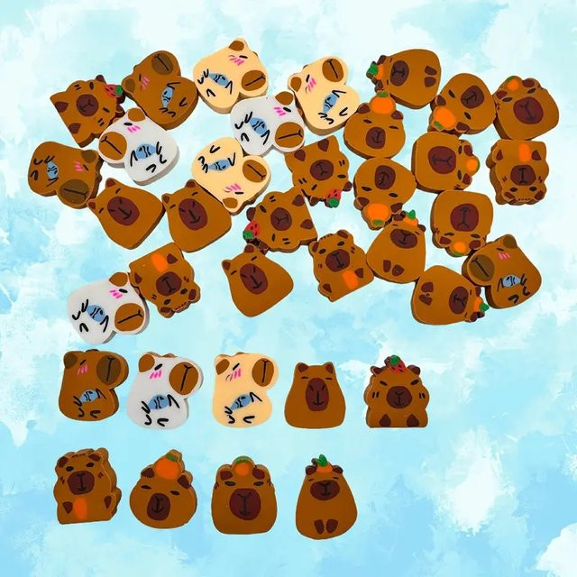Kapibala Capybara Radiergummi als süßes Motiv für Kinder und Studenten - Bild 1