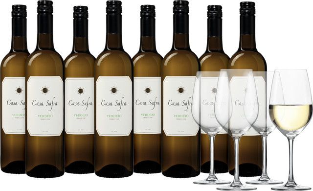 Casa Safra Verdejo Weißwein, Spanien, 8 x 0,75 l - Bild 1