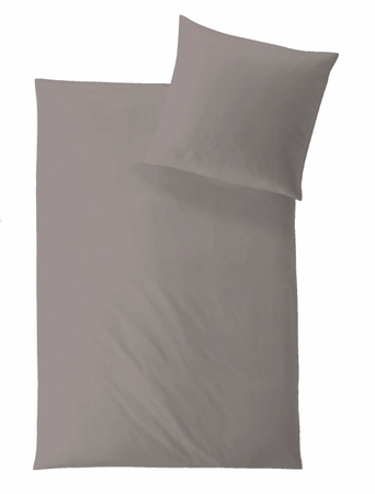 Hefel Classic Uni Kissenbezug aus Lyocell Mako-Satin mit Reißverschluss, B/B: 80 x 80 cm