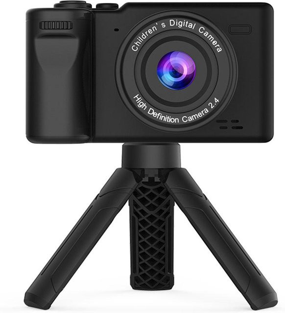 Neoglint Kinder Digitalkamera mit 12MP, 1080P Video und 2,4 Zoll IPS Bildschirm in Schwarz - Bild 1