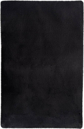 Kayoom Kurzflorteppich Badematte Rabbit Light Dunkelgrau B/H/L: 65 x 2,4 x 100 cm