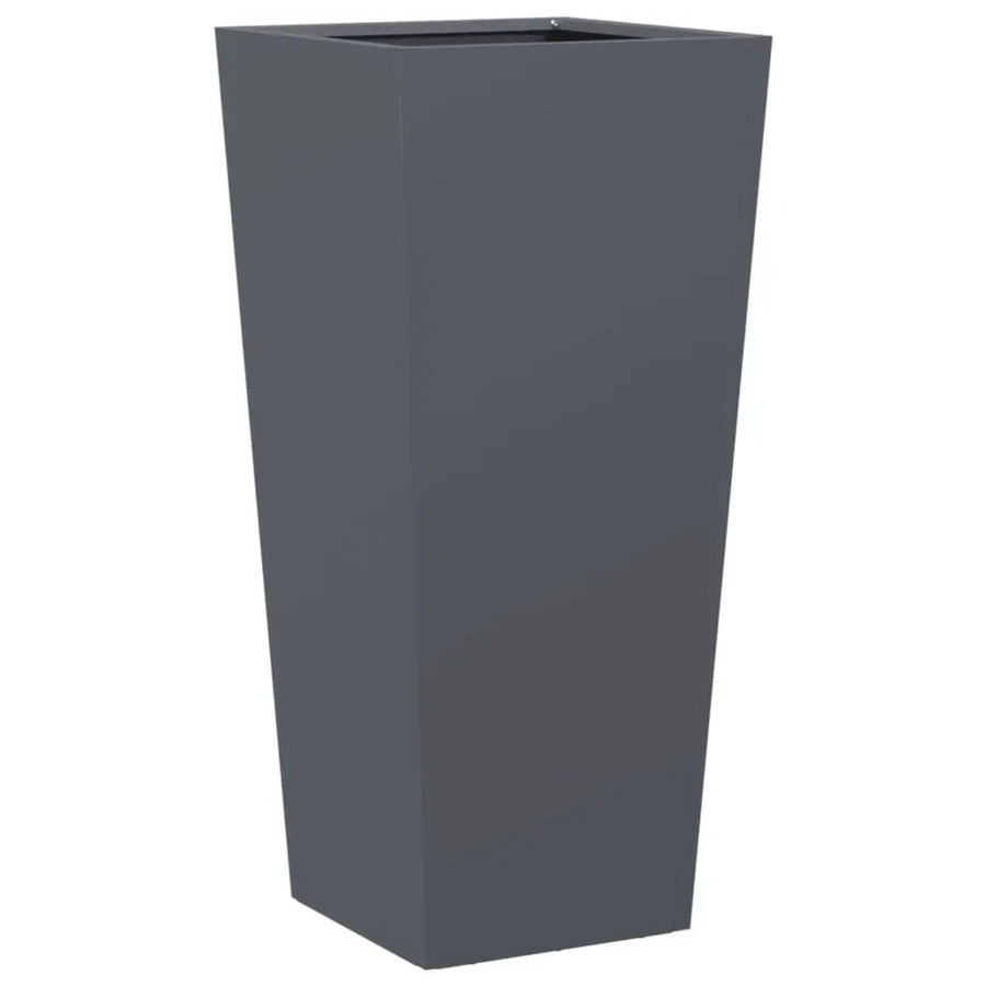 vidaXL Pflanzkübel aus Stahl in Anthrazit, B/T/H: 35 x 35 x 75 cm - Bild 2