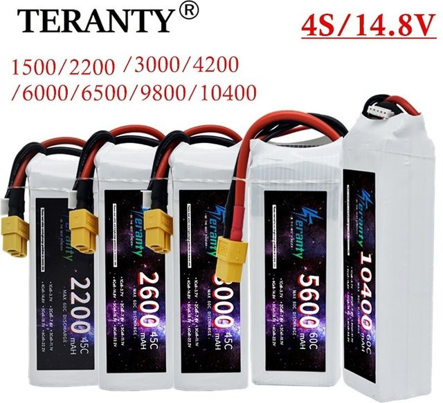 TERFPV Li-Ion Akku 14,8V 4S 1500mAh Weiß für RC-Autos und Drohnen - Bild 1
