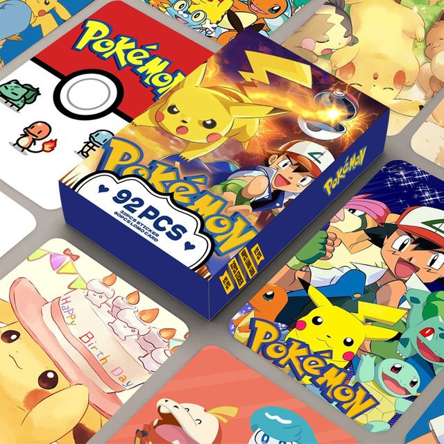 Potdemiel Pokémon Sammelkarten, 92-teiliges Set, Bunt / Mehrfarbig - Bild 1