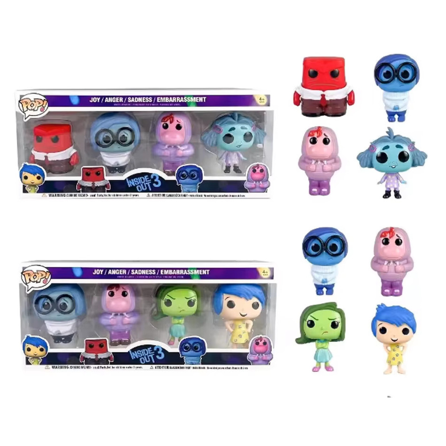 Bandai Disney Inside Out 2 Actionfiguren, Freude Angst Wut Traurigkeit Ekel, PVC-Puppen - Bild 3