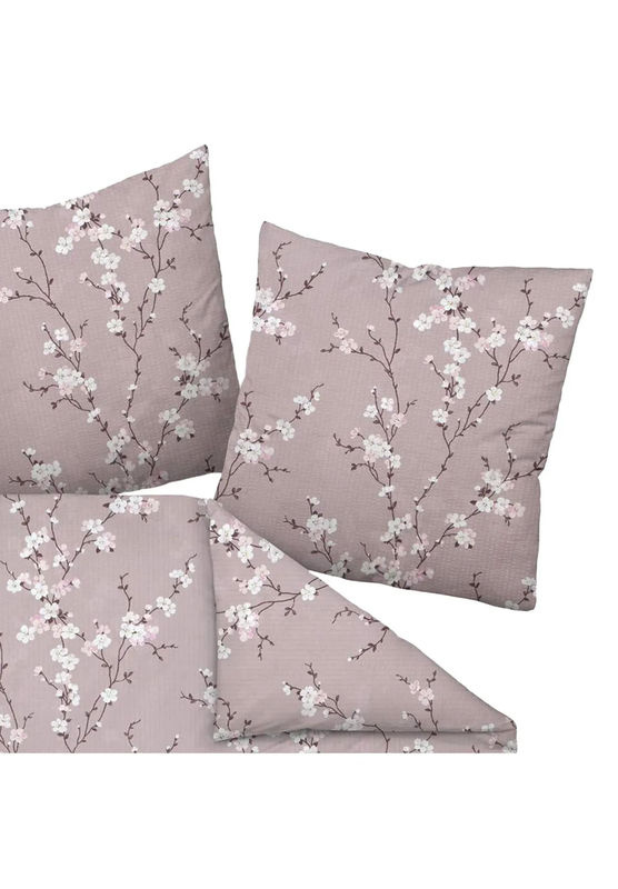 Tango Unisex Seersucker Bettwäsche Janine Floral Pink B/H: 135 x 200 cm - Bild 2