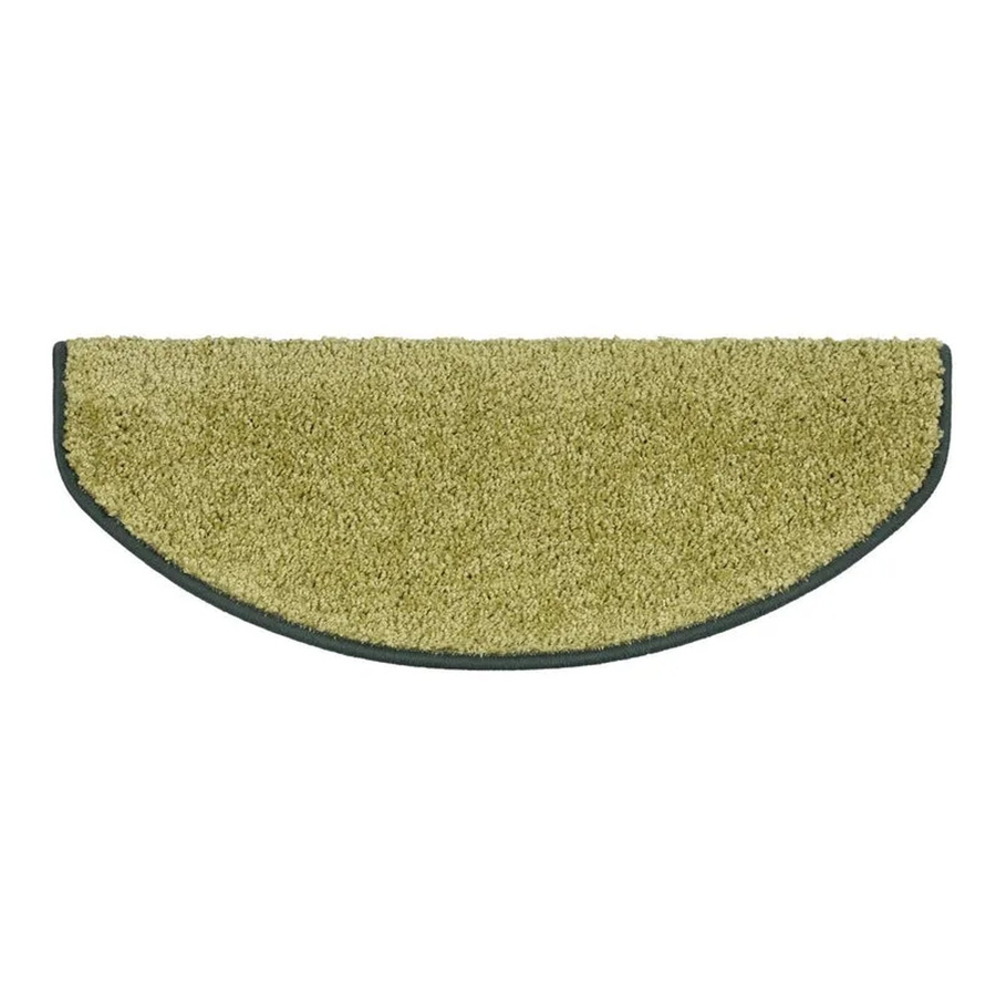 KARAT Shaggy Stufenmatte Sphinx Hochflor Grün Halbrund B: 65 cm, T: 23,5 cm - Bild 2