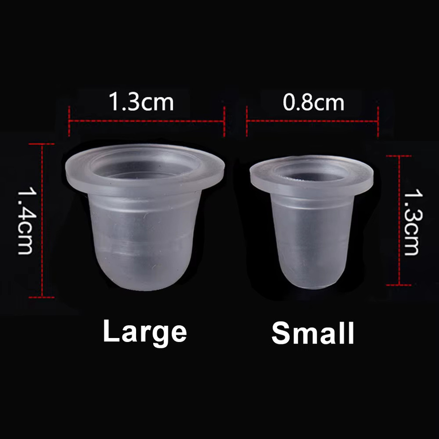 YUELONG Einweg Tattoo Ink Cups, Silikon, Pigment Container mit Kappe - Bild 2