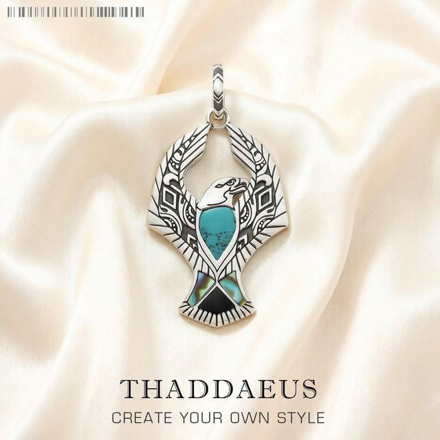 Thaddaeus Anhänger Eagle, 925 Silber, Vintage, Unisex - Bild 1