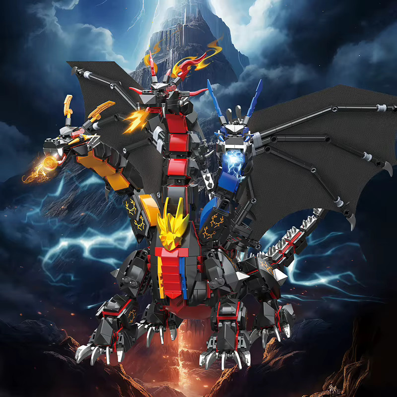 ZHE GAO BLOCKS Hydreigon Drachen Bausteine, 1400 Teile - Bild 3
