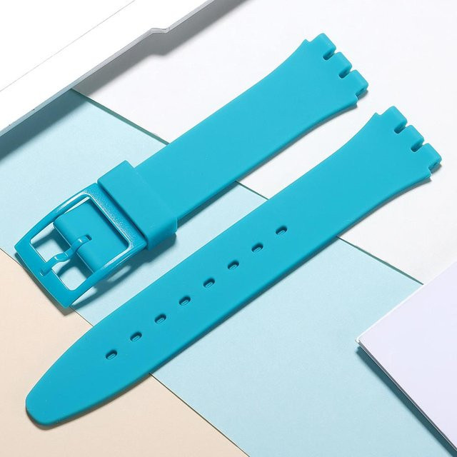 HQstrap Uhrenarmband Silikon, Blau, Unisex, 17mm - Bild 1