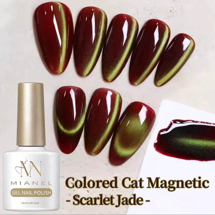 MISS MIANEL Nagelkunst Rot-Grün, Glänzend, 10 ml - Bild 2