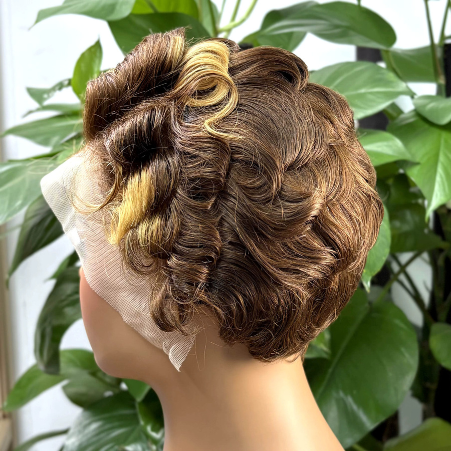 MISHELL Pixie Cut Echthaarperücke, Brasilianisches Remy-Haar, Damen - Bild 2