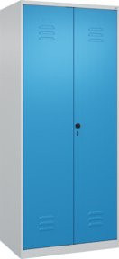 C+P PSA Doppel-Spind Classic PLUS mit 2 Abteilen, grau und blau, B/T/H: 80 x 50 x 185 cm - Bild 1