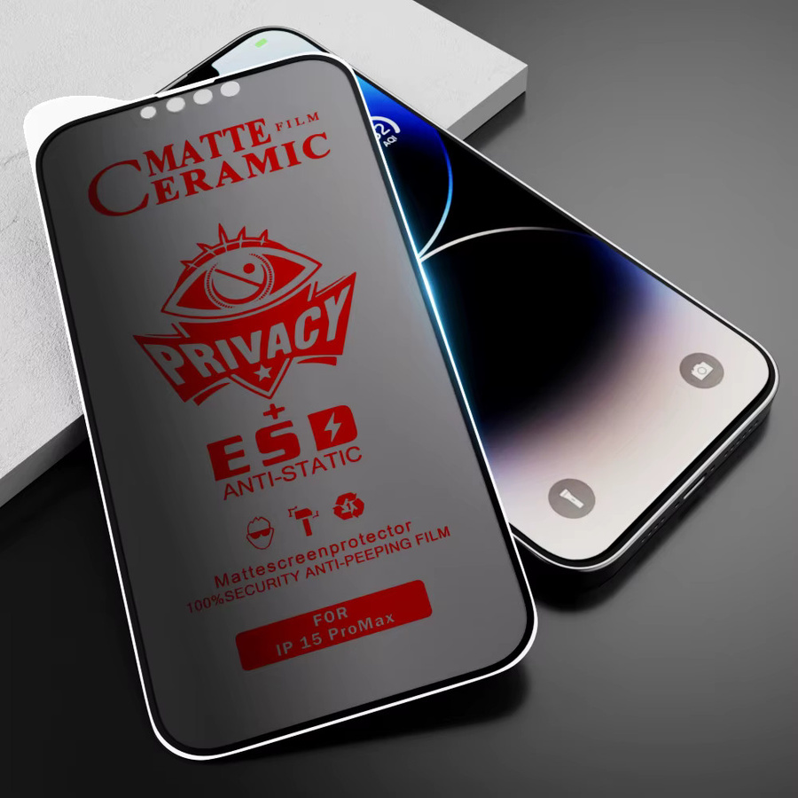 4er-Pack Xiaomi Redmi Note Serie Privatsphäre Schutzfolie aus matter Keramik Membran Anti-Spy Displayfolie Transparent - Bild 2
