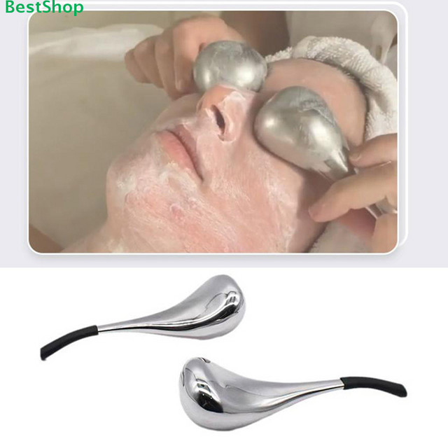 HNKMP Edelstahl-Eiskugeln Gesichtsmassagegerät, Cryo-Sticks für Gesicht und Augen, Unisex - Bild 1