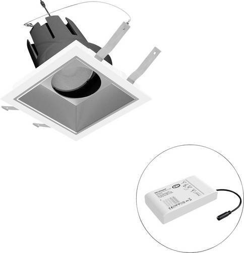 EVN LED-Deckenstrahler F03R14SM3830L15D in Weiß, quadratisch und modern, verstellbar - Bild 1