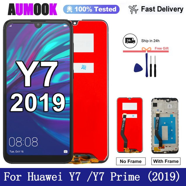 Huawei Y7 2019 DUB-LX1 DUB-LX3 LCD Display Ersatz mit 6,26 Zoll Touchscreen Digitizer in Schwarz - Bild 1