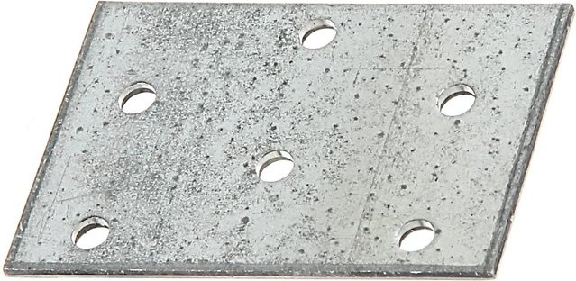 GAH Alberts Flachverbinder aus Stahl, sendzimirverzinkt, Farbe: Silber, B: 60 mm, H: 40 mm - Bild 1