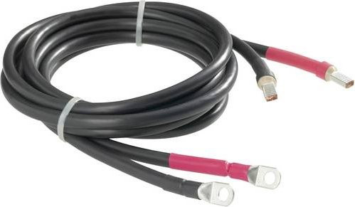 Voltcraft Kabelsatz 25mm² in Schwarz, Länge: 2,00 m, passend für SW-600 12V und SWD-1200/24 - Bild 1