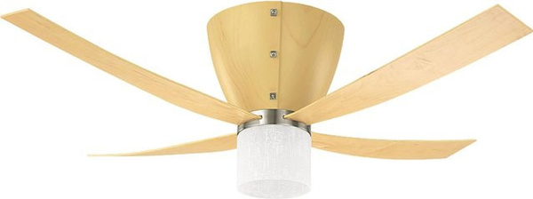 HUNTER FANS Deckenventilator Valhalla in Buche Hell mit Beleuchtung und Fernbedienung, Durchmesser: 132 cm
