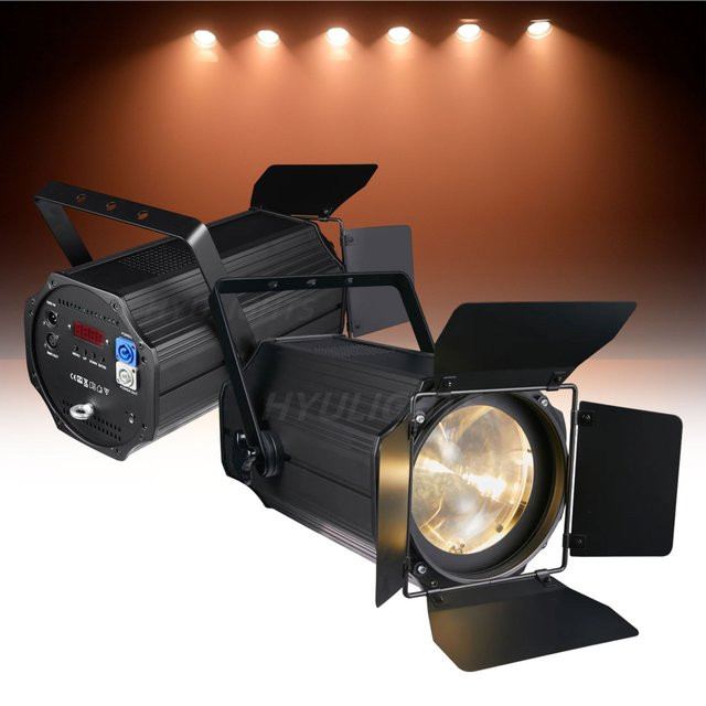 HYULIGHTS 2er Set LED Zoom Par-Scheinwerfer 250W COB mit Beam und Wash Effekt, Dimmbare Bühnenbeleuchtung in Schwarz, 3200K-7500K Warmweiß und Kaltweiß - Bild 1
