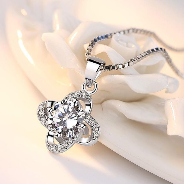 Lucky Star Jewelry Halskette Anhänger, Silber, Zirkonia, Damen - Bild 1