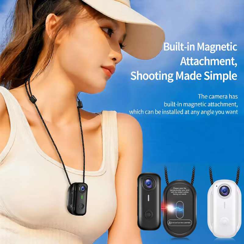 DIXSG Magnetische Action Kamera mit 1080P Auflösung und Wi-Fi für Sport, Motorrad und Vlog-Aufnahmen - Bild 2
