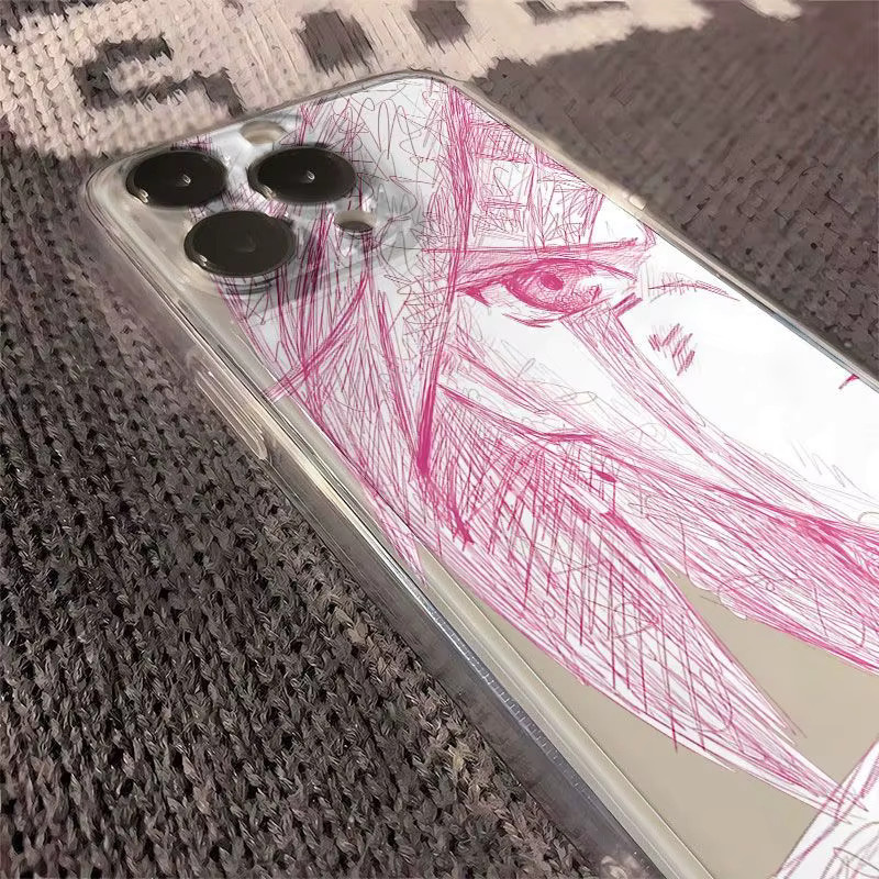 Handyhülle mit Anime-Skizzen-Charakter Design für Apple iPhone 11 bis iPhone 17 Pro Max in Multicolour - Bild 2