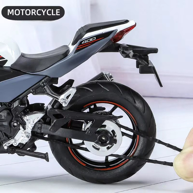 MAKEDA KAWASAKI Ninja 400 Spielzeugmotorrad Miniatur-Druckguss-Metallmodell 1:12 - Bild 5