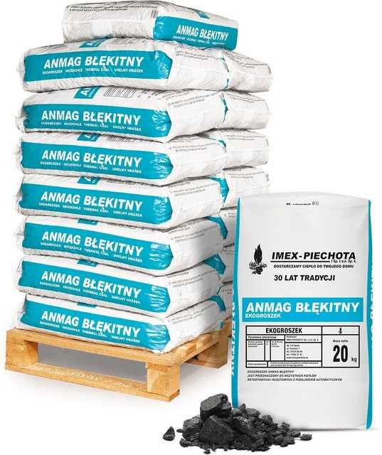 ANMAG Steinkohle Schwarz 5 - 25 mm, 300 kg Palette (15 x 20 kg) - Bild 1