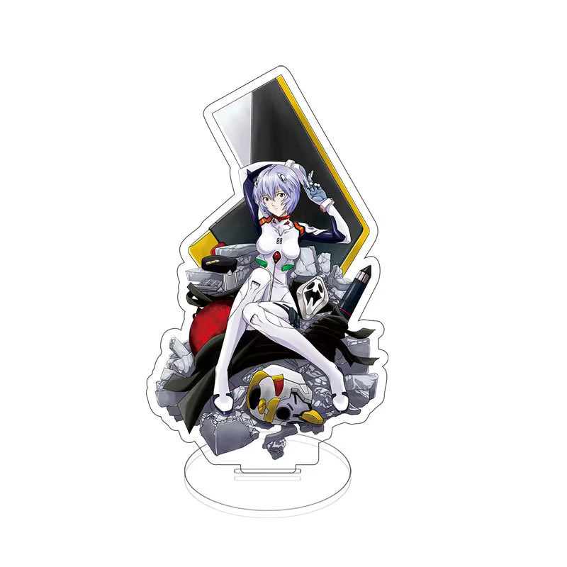 Bandai Evangelion Rei Ayanami Shinji Ikari Acryl-Standfigur, Harz, Kunststoff - Bild 2