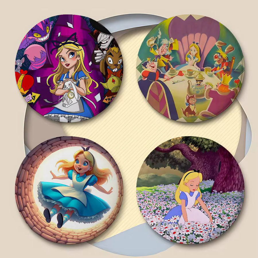 Brosche Anime A-Alice im Wunderland, Bunt - Bild 3
