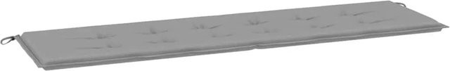 vidaXL Gartenbank-Auflage Grau aus Oxford-Gewebe mit Schaumstoff, B/T/H: 180 x 50 x 3 cm - Bild 1
