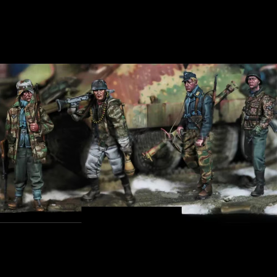 Luftwaffe-Soldaten-Set, Resin-Modellfigur Soldat, Militär, 1:35, unmontierter und unbemalter Bausatz - Bild 2