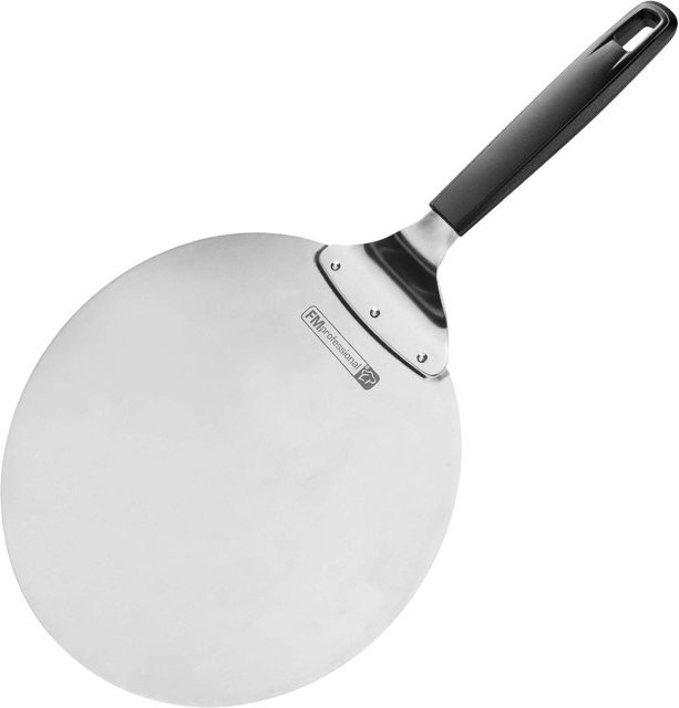 FMprofessional Profi-Pizzaheber aus Edelstahl in Silber, rund, Durchmesser: 28 cm - Bild 1
