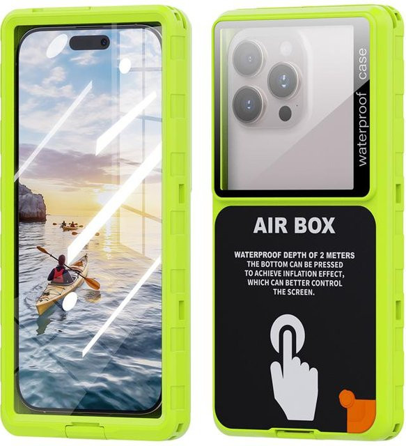 WOGESHISB AirBox Wasserdichte Handyhülle mit 360 Vollabdeckung IP68 für Samsung Galaxy A-Serie in Grün - Bild 1