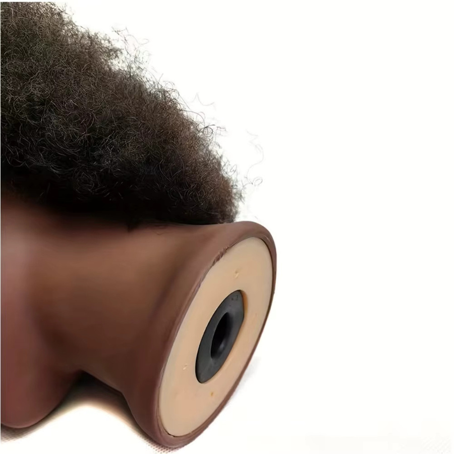 XCJIEN Schaufensterpuppenkopf mit 100 % Echthaar, Unisex - Bild 3