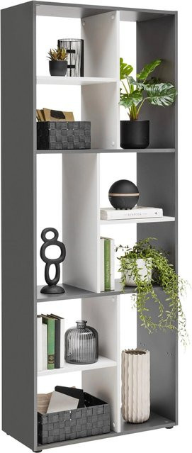 Mömax Regal Ibiza modern in Anthrazit und Beige mit Rückwand - Bild 1